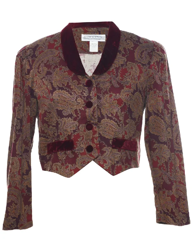 Jessica Howard Jacket - M Corduroy Jacket Velvet Jacket Brocade Jacket