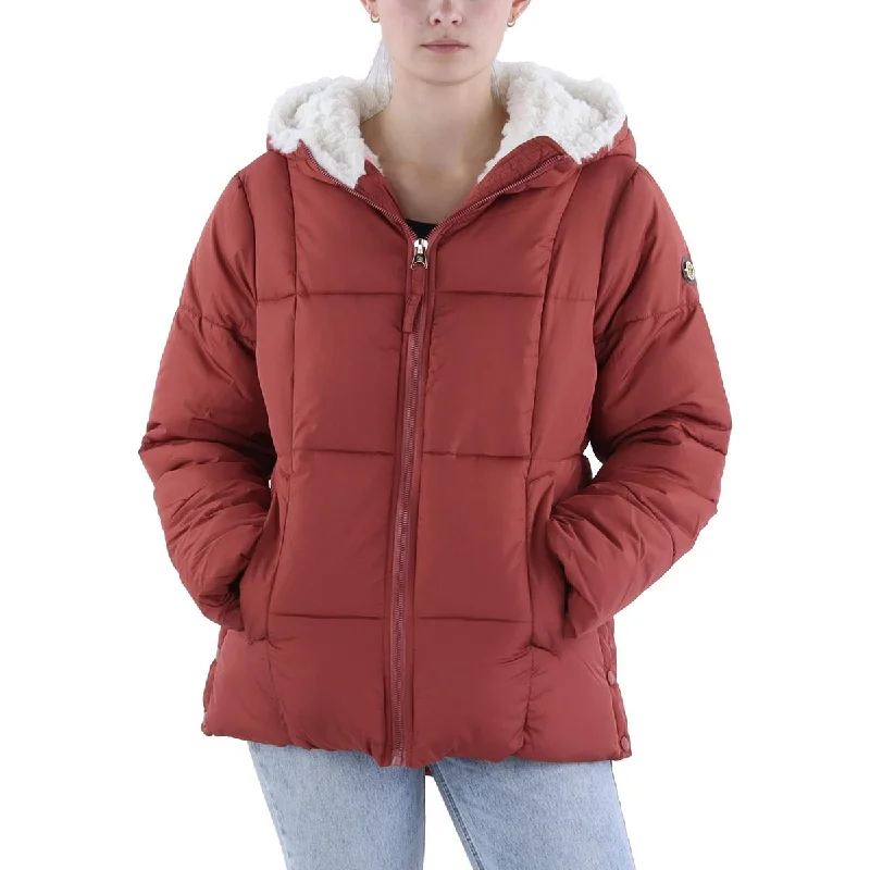 Jessica Simpson Womens Insulated Faux Fur Liined Puffer Jacket Bomber Jacket Anorak Windbreaker Jessica Simpson Womens Insulated Faux Fur Liined Puffer Jacket Bomber Jacket Anorak Windbreaker
