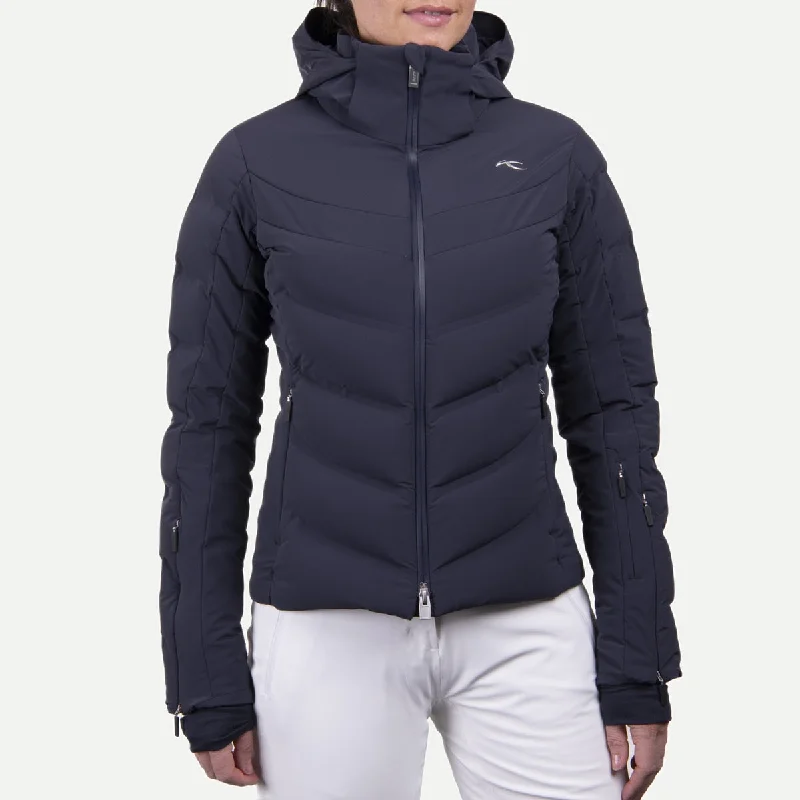 Kjus Women's Momentum Jacket 2024 A-Line Jacket Boat Neck Shawl Collar