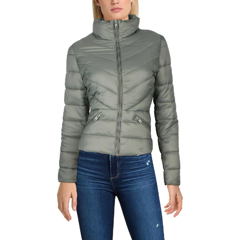 Love Tree Womens Quilted Long Sleeves Puffer Jacket Nylon Fabric Polyester Fabric Spandex Fabric Love Tree Womens Quilted Long Sleeves Puffer Jacket Nylon Fabric Polyester Fabric Spandex Fabric