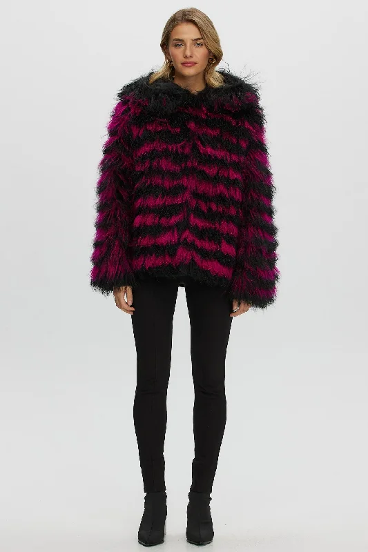 Mongolian (Tg) Shearling Lamb Jacket Reversible to Loro Piana Cashmere & Wool Herringbone Jacket Checkered Jacket Solid Jacket Mongolian (Tg) Shearling Lamb Jacket Reversible to Loro Piana Cashmere & Wool Herringbone Jacket Checkered Jacket Solid Jacket