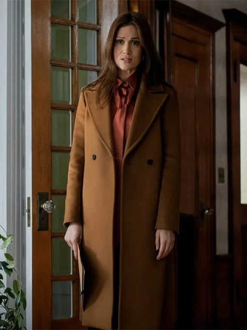 Power Book II Ghost Season 3 Paton Ashbrook Brown Coat Double-Breasted Trench