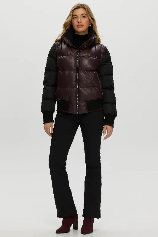 Quilted Leather Jacket with Detachable Fabric Sleeves Mesh Jacket Canvas Jacket Denim Jacket Quilted Leather Jacket with Detachable Fabric Sleeves Mesh Jacket Canvas Jacket Denim Jacket