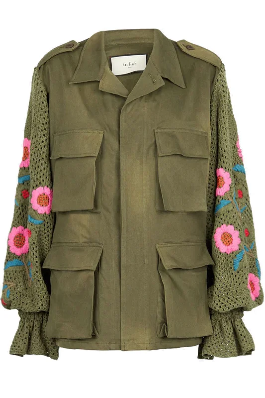 Sahara Jacket Zippered Front Buttoned Front Snap Front
