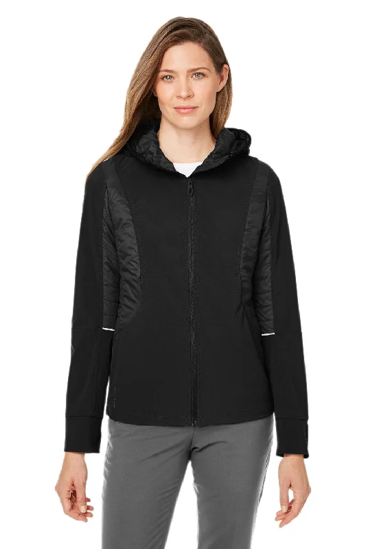 Spyder Womens Powerglyde Full Zip Hooded Jacket - Black Denim Fabric Leather Fabric Suede Fabric Spyder Womens Powerglyde Full Zip Hooded Jacket - Black Denim Fabric Leather Fabric Suede Fabric