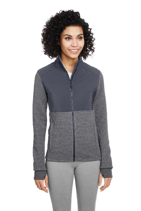 Spyder Womens Pursuit Full Zip Jacket - Heather Black/Polar Grey Fleece Jacket Down Jacket Parka Spyder Womens Pursuit Full Zip Jacket - Heather Black/Polar Grey Fleece Jacket Down Jacket Parka