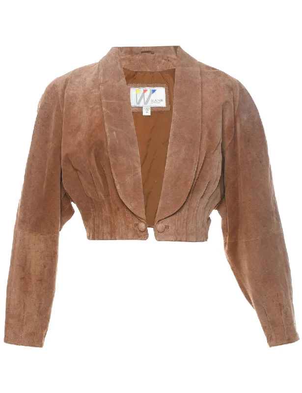 Wilson Suede Jacket - M Cardigan Sweater Pullover