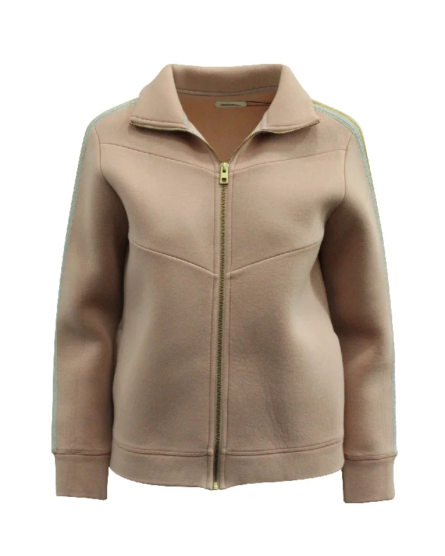 Zadig and Voltaire Neo Jacket in Pink Lyocell Denim Jacket Leather Jacket Suede Jacket