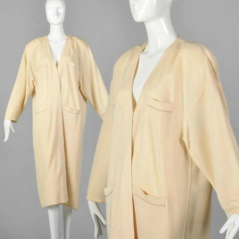 1990s Sonia Rykiel Cream Cardigan Soft Cozy Warm