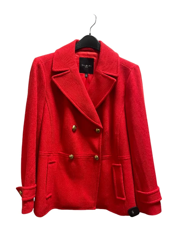 Coat Other By Talbots In Red, Size: Xl Fitted Tailored Blazer