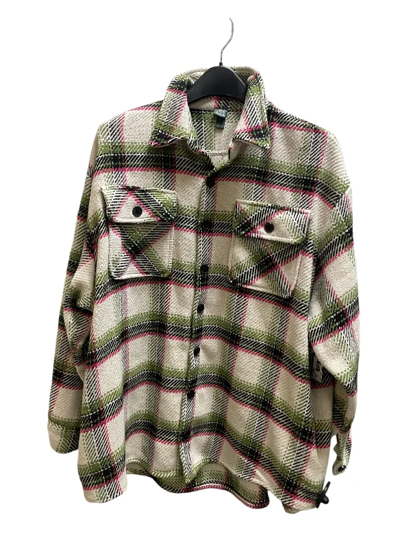 Coat Other By Wild Fable In Plaid Pattern, Size: S Streetwear Bomber Jacket