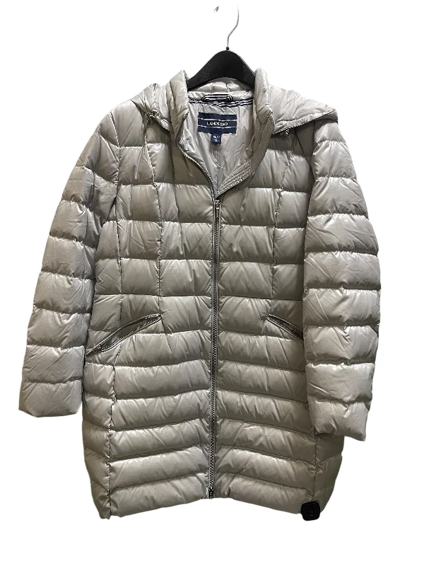 Coat Puffer & Quilted By Lands End In Grey, Size: Xl Stylish Bomber Jacket