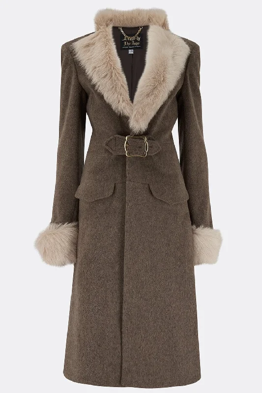 CUTPURSE COAT IN BEIGE ALPACA (made to order) Knit Longline Duster