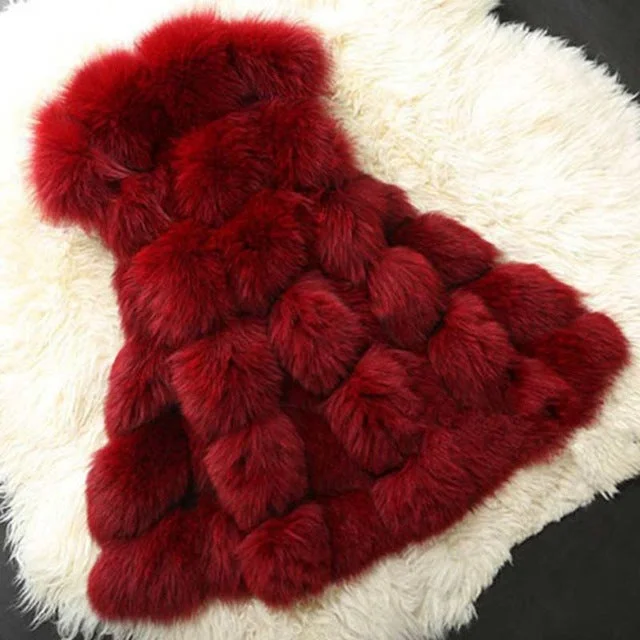 Faux Fox Fur Coat Luxe Faux Fur Coat