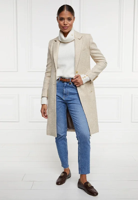Regency Coat - Biscuit Vintage Suede Jacket