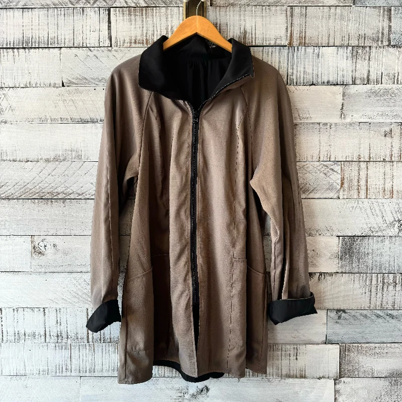 Janska Size L Coat Belted Wool Overcoat