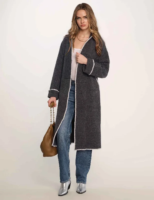 jude coatigan Drape Front Waterfall Coat