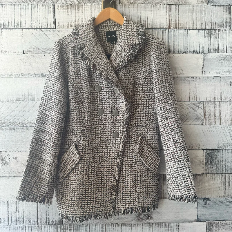 Nic + Zoe Size M Coat Buttoned Peplum Coat