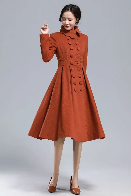 Winter Warm Long Wool Princess Coat 3164 Puffy Insulated Vest