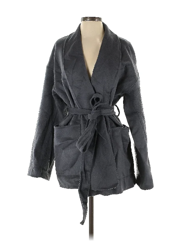Wool Coat Relaxed Utility Shacket