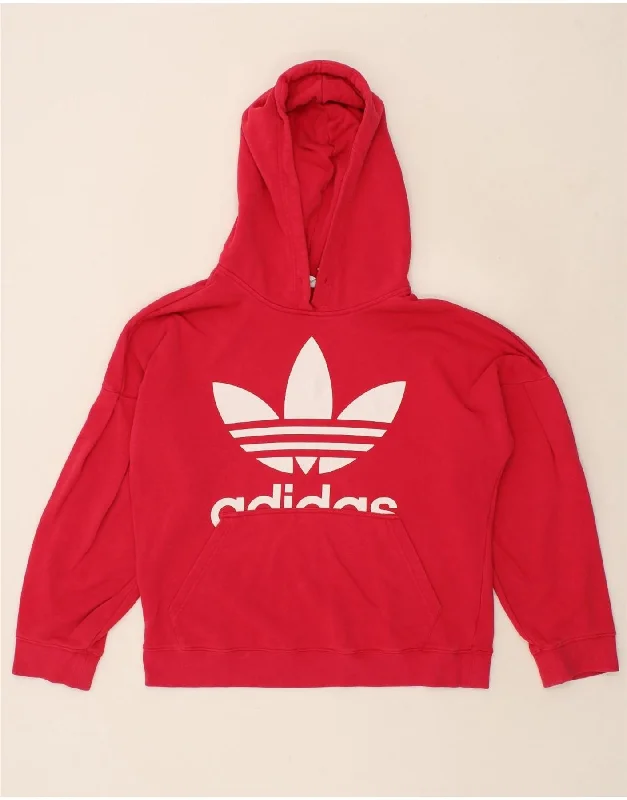 ADIDAS Womens Graphic Hoodie Jumper UK 8 Small Red Cotton Hoodie Sweatshirt Pullover ADIDAS Womens Graphic Hoodie Jumper UK 8 Small Red Cotton Hoodie Sweatshirt Pullover