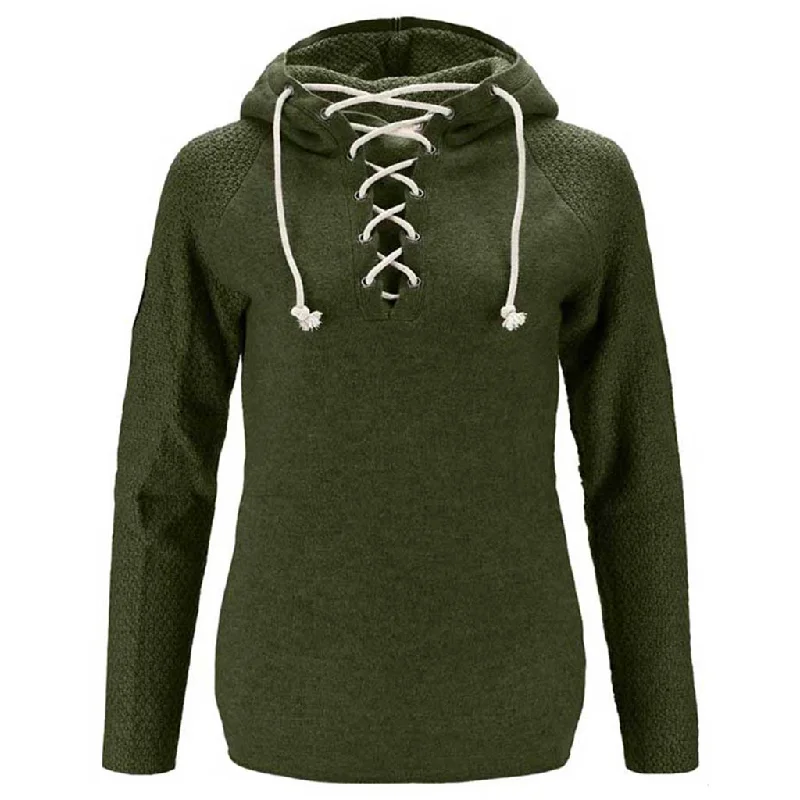 Boiled Hoodie Laced | Women's Hoodie with Drawstring Waist Adjustable Fitted