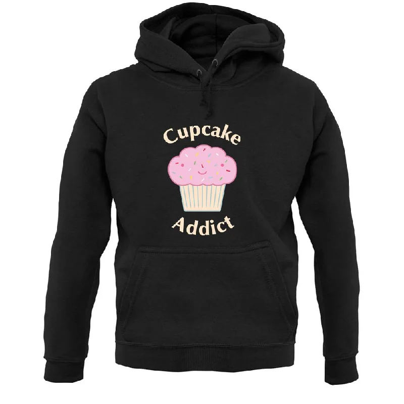 Cupcake Addict Unisex Hoodie Hoodie with Contrast Stitching Detailed Premium