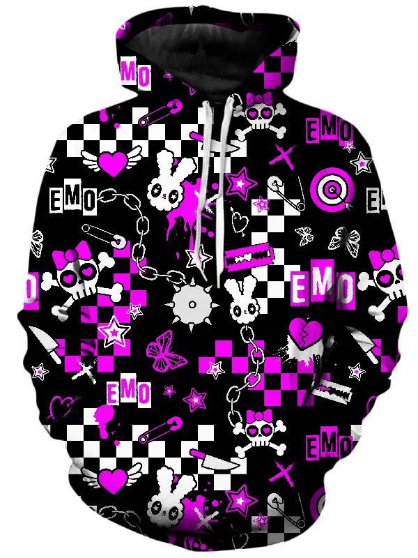 Emo Halloween Unisex Hoodie Hoodie with Emblem Brand Identity