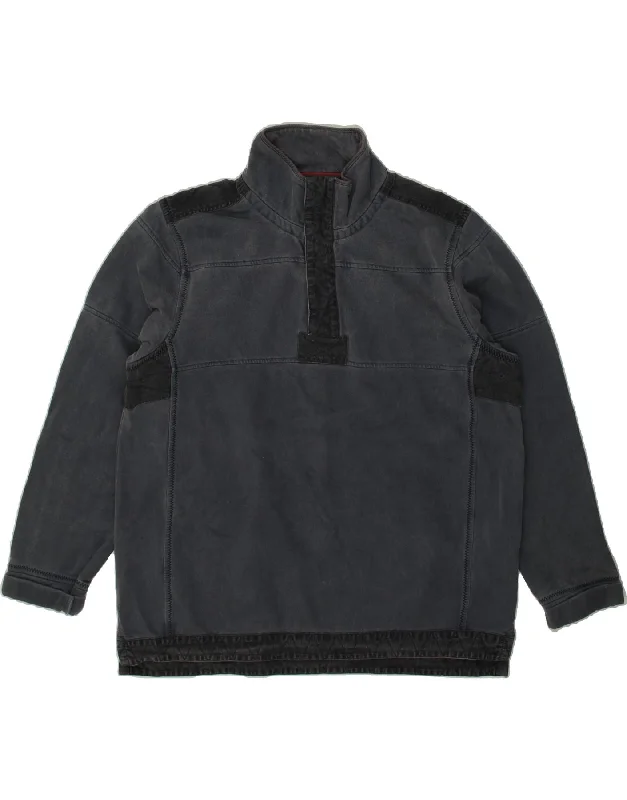 FAT FACE Mens Zip Neck Sweatshirt Jumper XL Navy Blue Cotton Hoodie with Lace Feminine Delicate FAT FACE Mens Zip Neck Sweatshirt Jumper XL Navy Blue Cotton Hoodie with Lace Feminine Delicate