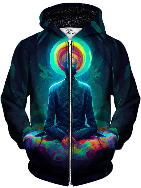 Fronts of Spirits Unisex Zip-Up Hoodie Hoodie with Side Slits Relaxed Casual