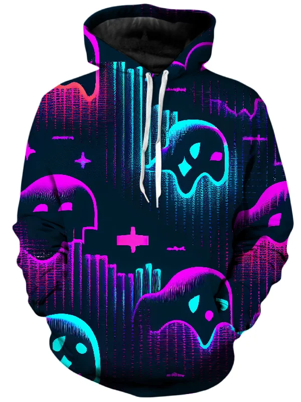 Ghost Melt Unisex Hoodie Hoodie with Hem Raw Edge Edgy Unfinished