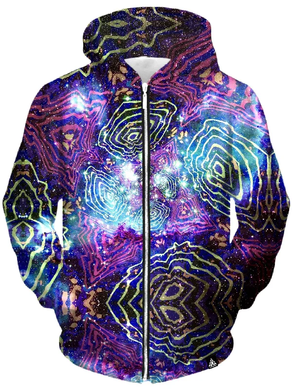 Leo Portal Unisex Zip-Up Hoodie Hoodie with Magnetic Closure Innovative Modern