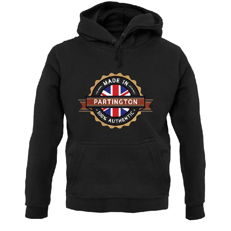 Made In Partington 100% Authentic Unisex Hoodie Hoodie with Oversized Fit Loose Comfortable Made In Partington 100% Authentic Unisex Hoodie Hoodie with Oversized Fit Loose Comfortable