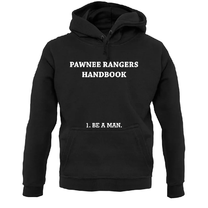 Pawnee Rangers Handbook Unisex Hoodie Hoodie with Half-Zip Sporty Casual