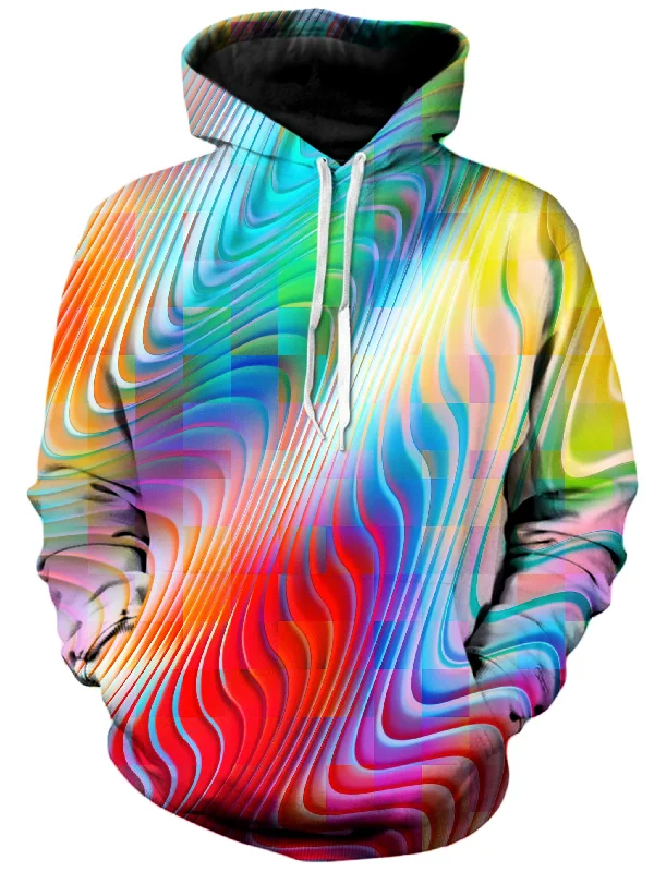 Rainbow Prism Unisex Hoodie Hoodie with Hem Elastic Stretchable Comfortable