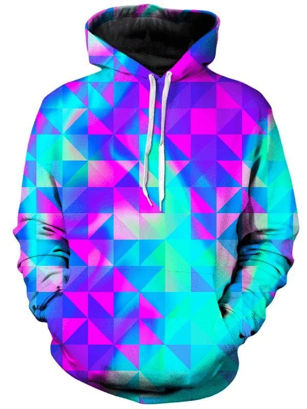 Raspberry Iced Tea Unisex Hoodie Hoodie with Metallic Shiny Futuristic