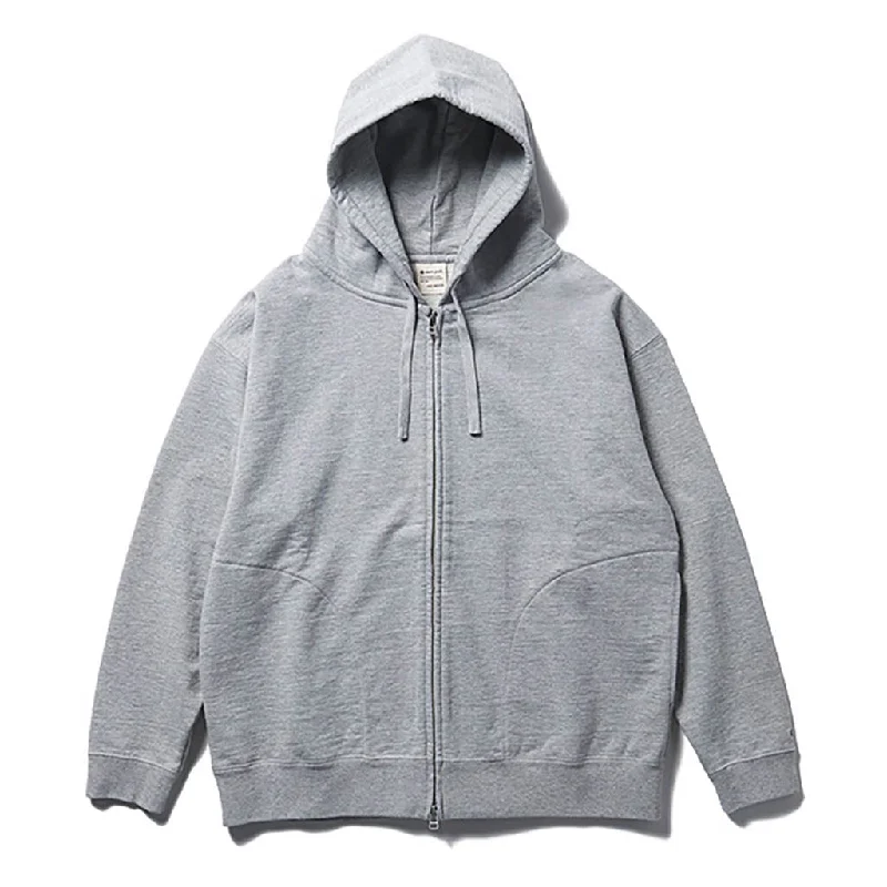 Recycled Cotton Zip Up Hoodie Hoodie with Back Slit Movement Comfort
