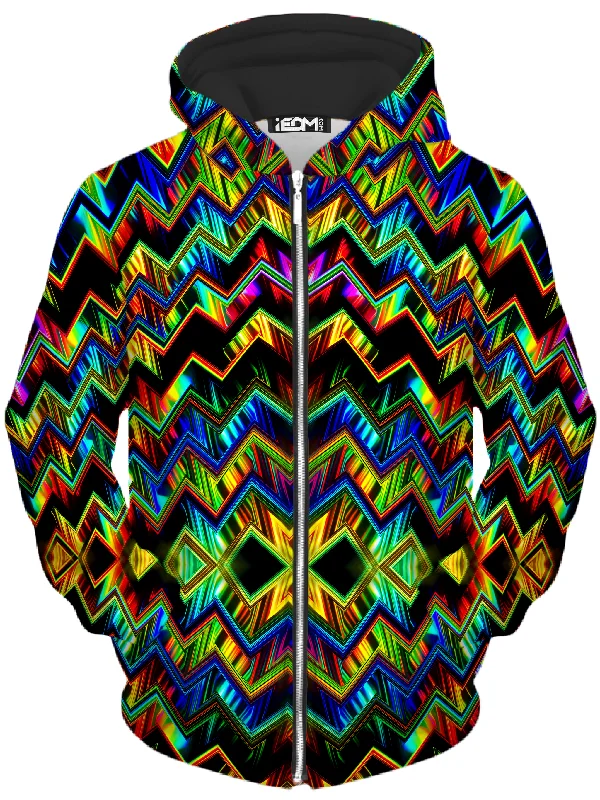 The Fold Unisex Zip-Up Hoodie Hoodie with Set-In Sleeves Structured Classic