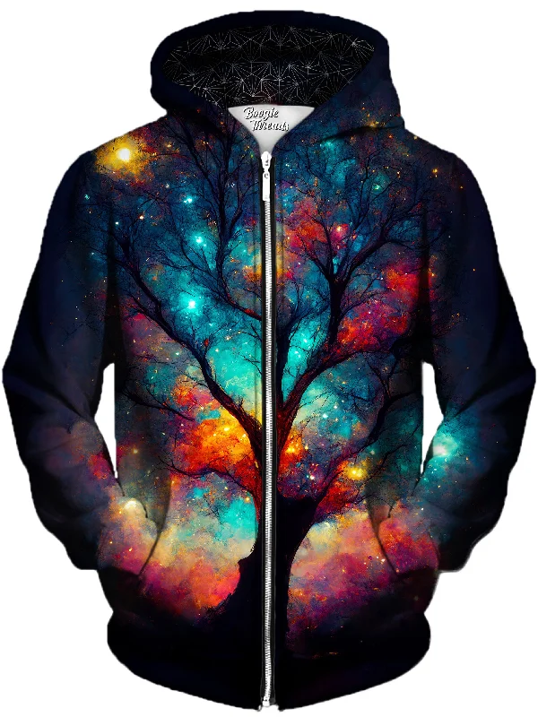 Troubled Friction Unisex Zip-Up Hoodie Hoodie with Puffed Sleeves Voluminous Trendy