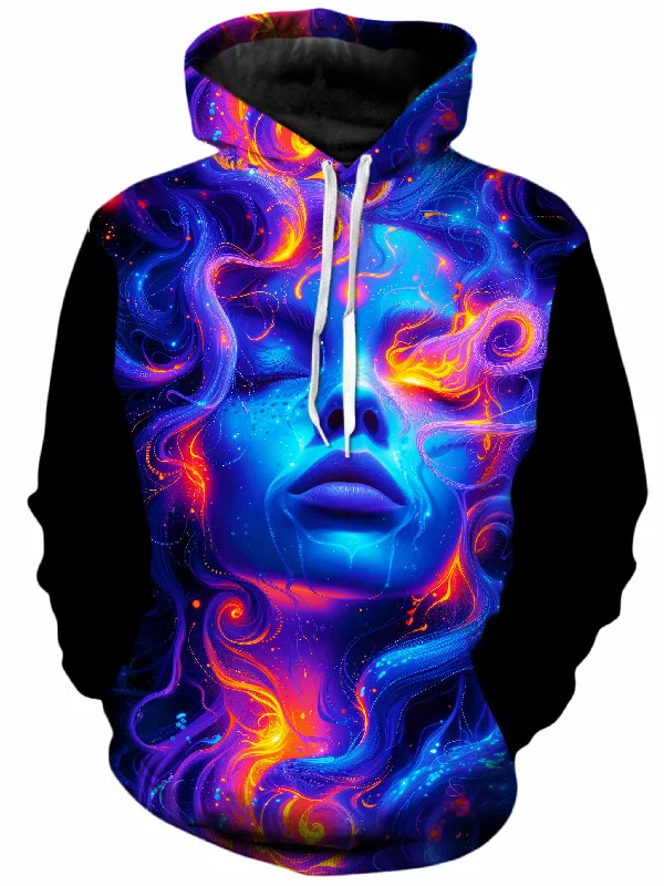 Universal Being Unisex Hoodie Hoodie with Hem Frayed Vintage Worn
