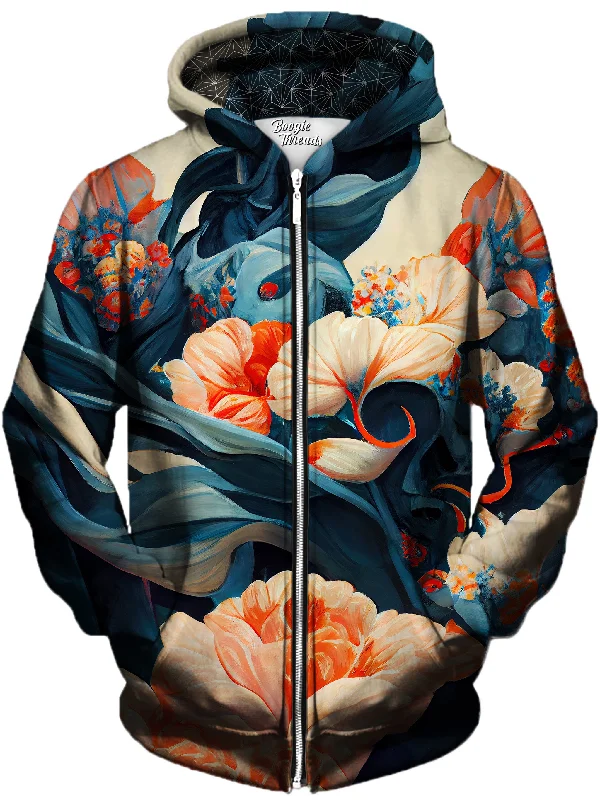 Veiled Consequences Unisex Zip-Up Hoodie Hoodie with Slim Fit Tailored Modern