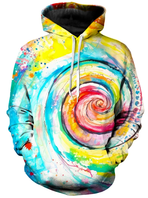 Water Color Swirl Unisex Hoodie Hoodie with Applique Textured Unique