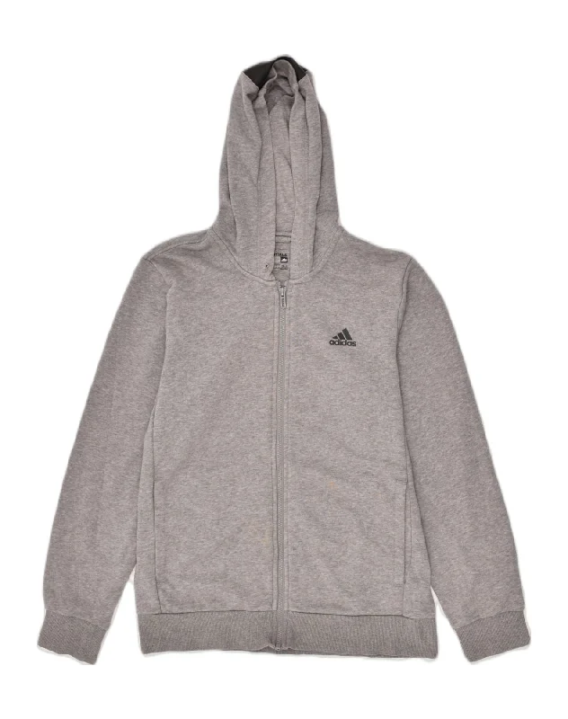 ADIDAS Mens Climalite Graphic Zip Hoodie Sweater Medium Grey Cotton Fitted Slim Tailored ADIDAS Mens Climalite Graphic Zip Hoodie Sweater Medium Grey Cotton Fitted Slim Tailored