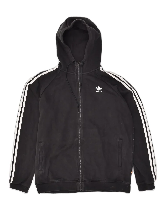 ADIDAS Mens Graphic Zip Hoodie Sweater Large Black Spotted Cotton Embroidered Appliqued Beaded ADIDAS Mens Graphic Zip Hoodie Sweater Large Black Spotted Cotton Embroidered Appliqued Beaded