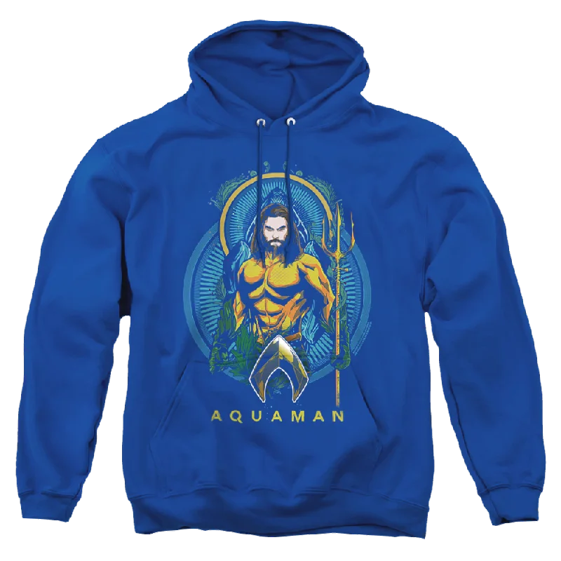 Aquaman Movie Aqua Nouveau - Pullover Hoodie Solo Sleeve Pullover