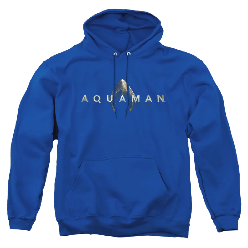 Aquaman Movie Logo - Pullover Hoodie Tight Sleeve Top