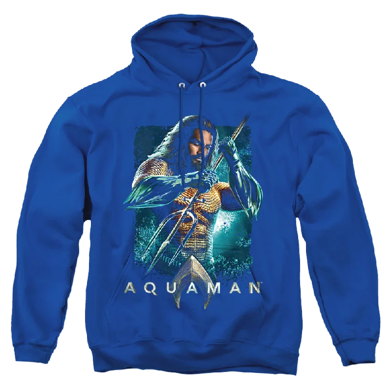 Aquaman Movie Trident - Pullover Hoodie Wide Sleeve Pullover