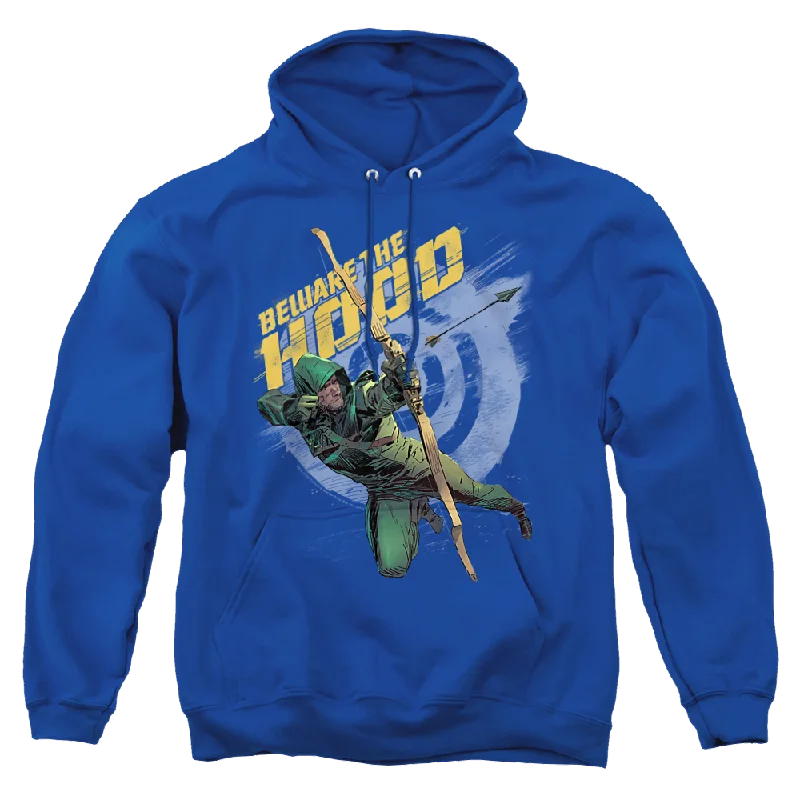 Arrow The Television Series Beware - Pullover Hoodie Long Bell Sleeve