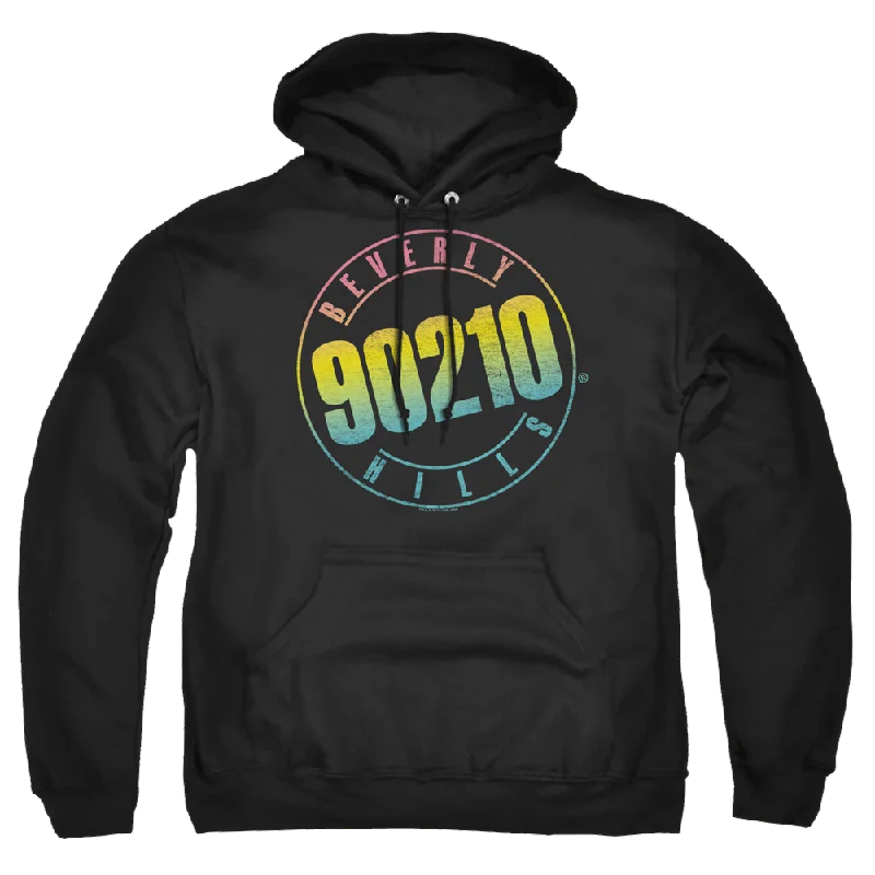 Beverly Hills 90210 Color Blend Logo - Pullover Hoodie Cowl Neck Pullover