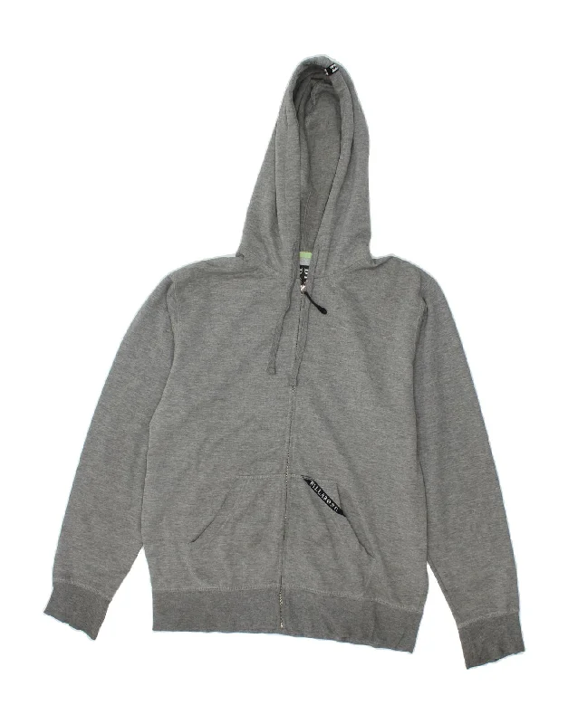 BILLABONG Mens Zip Hoodie Sweater Medium Grey Polyester Slim Fit Regular Fit Oversized BILLABONG Mens Zip Hoodie Sweater Medium Grey Polyester Slim Fit Regular Fit Oversized